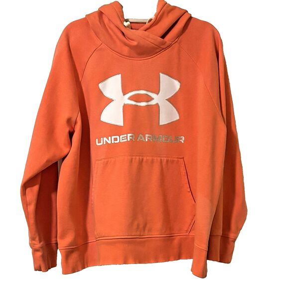 Under Armour Women's 2X Hoodie, Peachy-Orange Color w/White Accents, GREAT Cond. - Picture 1 of 9